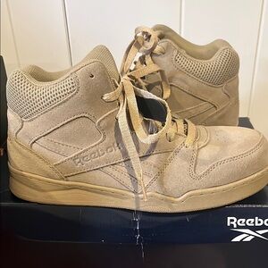 Reebok Beige High-Top work Sneakers comp toed